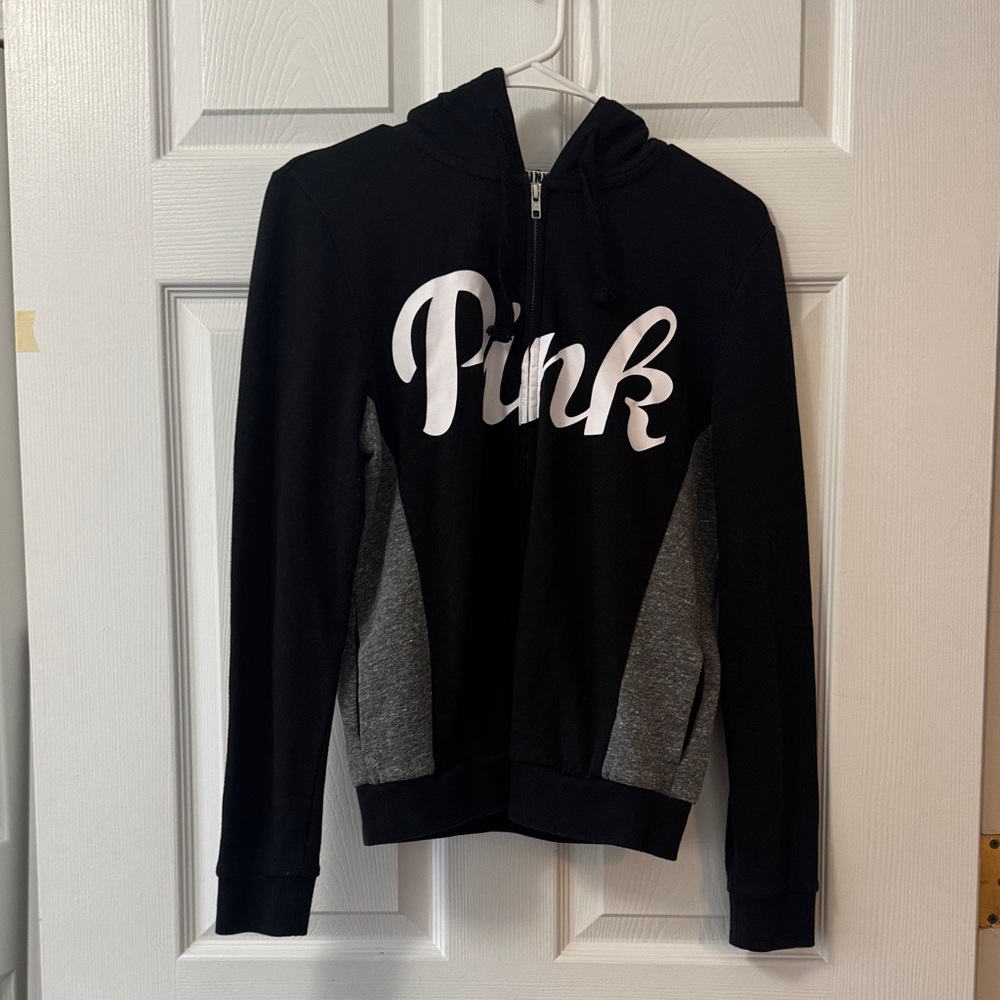 Victoria's Secret Black and Gray Hoodie